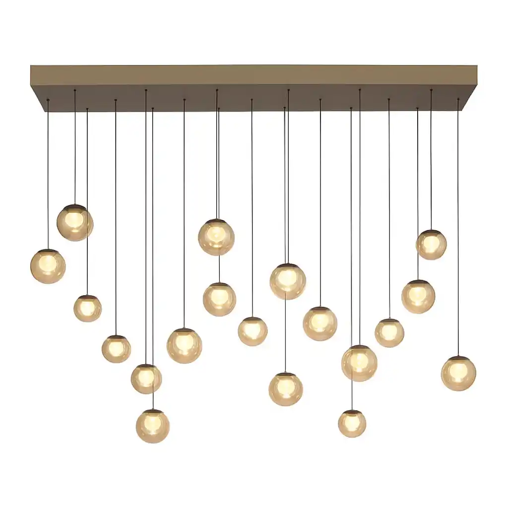 Neuhaus PURE Hanglamp Popup 19 lichts L 150 cm comfortlift champagne