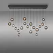 Neuhaus PURE Hanglamp Popup 19 lichts L 150 cm comfortlift donker grijs Neuhaus PURE Hanglamp Popup 19 lichts L 150 cm comfortlift donker grijs