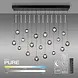 Neuhaus PURE Hanglamp Popup 19 lichts L 150 cm comfortlift donker grijs Neuhaus PURE Hanglamp Popup 19 lichts L 150 cm comfortlift donker grijs