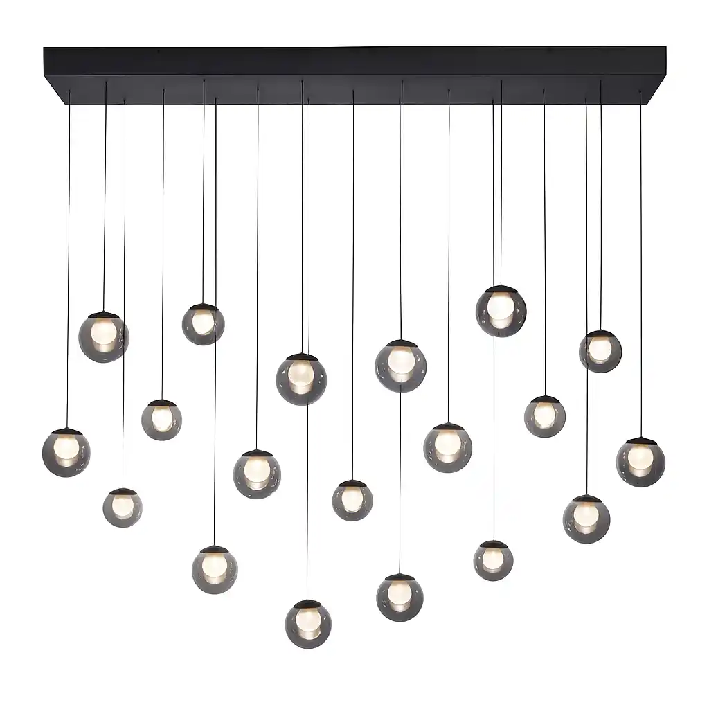 Neuhaus PURE Hanglamp Popup 19 lichts L 150 cm comfortlift donker grijs