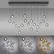 Neuhaus PURE Hanglamp Popup 19 lichts L 150 cm comfortlift donker grijs Neuhaus PURE Hanglamp Popup 19 lichts L 150 cm comfortlift donker grijs