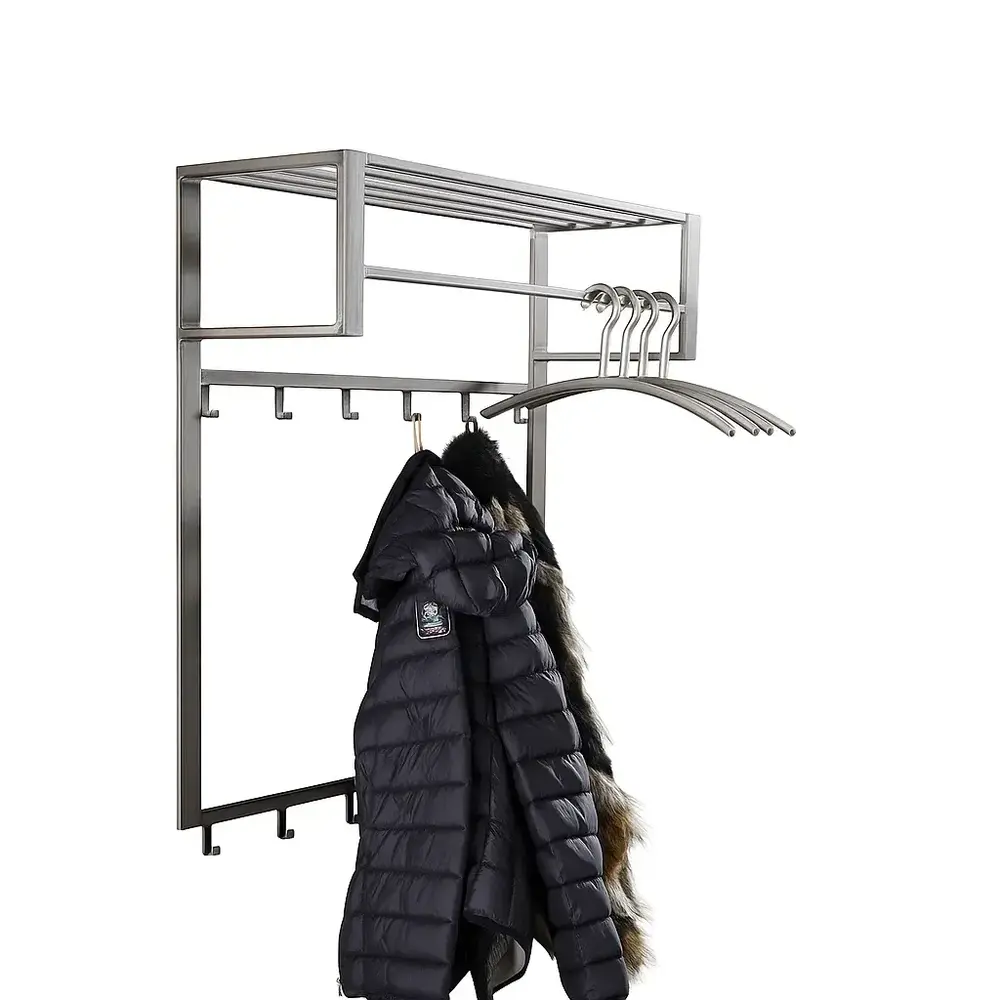 Ylumen Kapstok Industrial hoog  B 80 cm H 89 cm grijs