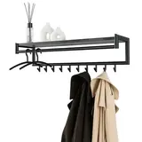 Ylumen Kapstok Tenaro B 100 cm H 30 cm marmer zwart