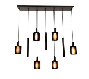 Lucide LAMBRES - Hanglamp - 6xE27 - Zwart Lucide LAMBRES - Hanglamp - 6xE27 - Zwart