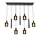 Lucide LAMBRES - Hanglamp - 6xE27 - Zwart Lucide LAMBRES - Hanglamp - 6xE27 - Zwart