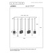 Lucide LAMBRES - Hanglamp - 6xE27 - Zwart Lucide LAMBRES - Hanglamp - 6xE27 - Zwart