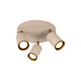 Lucide REGINA - Plafondspot - Ø 21 cm - 3xGU10 - Taupe | Essential