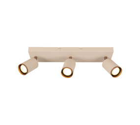 Lucide REGINA - Plafondspot - 3xGU10 - Taupe | Essential