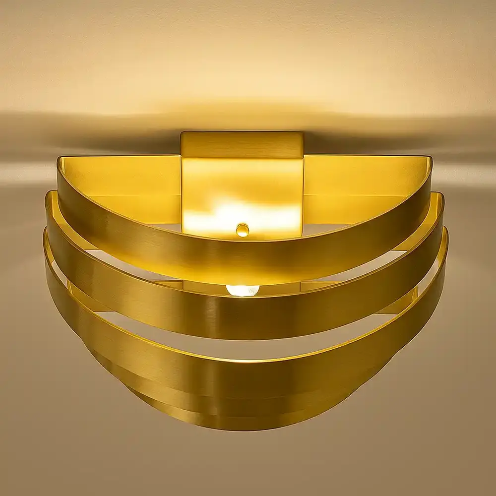 Highlight Wandlamp Scudo B 25 cm licht brons