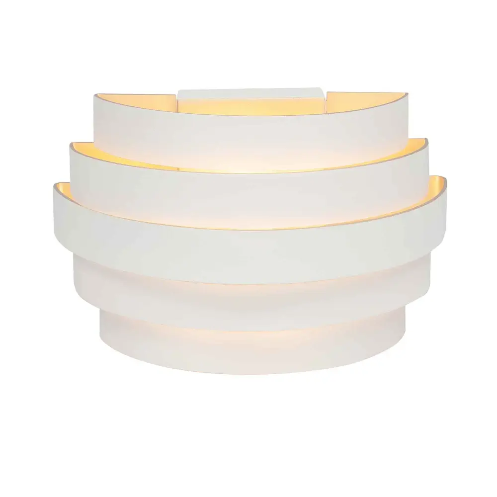 Highlight Wandlamp Scudo B 20 cm wit goud Highlight Wandlamp Scudo B 20 cm wit goud