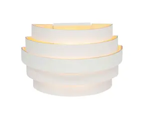 Highlight Wandlamp Scudo B 20 cm wit goud Highlight Wandlamp Scudo B 20 cm wit goud