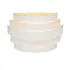 Wandlamp Scudo B 20 cm wit goud