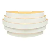 Highlight Wandlamp Scudo B 25 cm wit goud Highlight Wandlamp Scudo B 25 cm wit goud