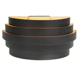 Highlight Wandlamp Scudo B 25 cm zwart goud Highlight Wandlamp Scudo B 25 cm zwart goud
