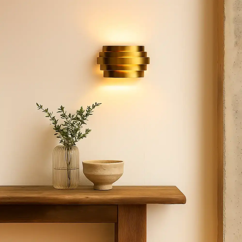 Highlight Wandlamp Scudo B 25 cm licht brons