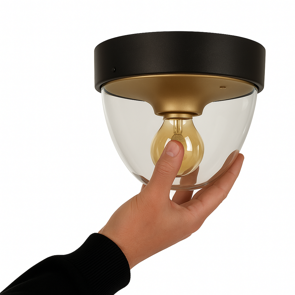 Nowodvorski Buitenlamp Nook Ø 18 cm goud zwart Nowodvorski Buitenlamp Nook Ø 18 cm goud zwart
