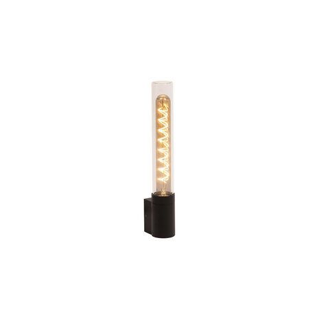 Lucide PILAR - Wandlamp Binnen/Buiten - 1xE27 - IP54 - Zwart | Essential