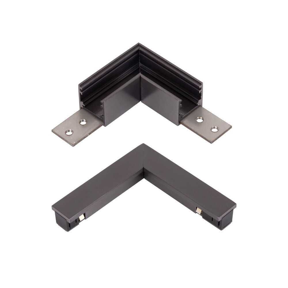 Lucide Premium LINIAL L-koppelstuk - 1-fase Railsysteem / Railverlichting - Smart - 48V - Mat Zwart Chroom