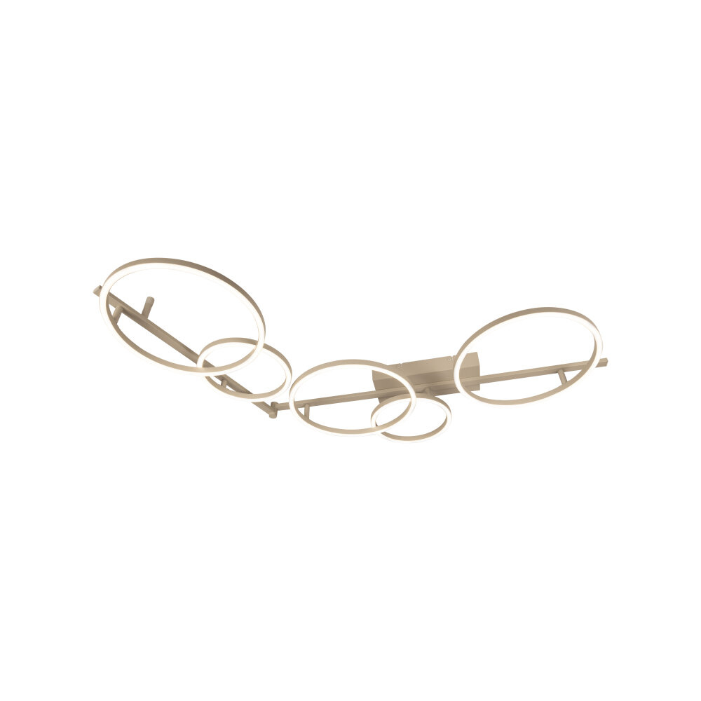 Lucide NICOLA - Plafonnière - LED - CCT - 1x37W 2700K/4000K - Taupe - Essential