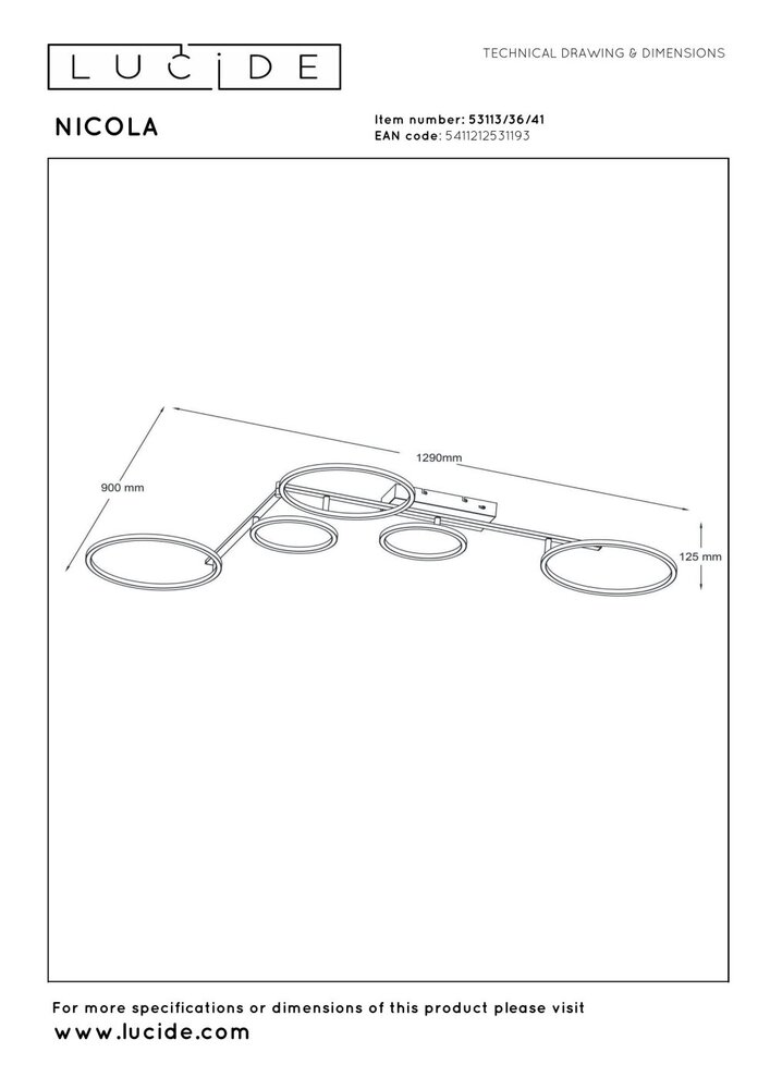 Lucide NICOLA - Plafonnière - LED - CCT - 1x37W 2700K/4000K - Taupe | Essential