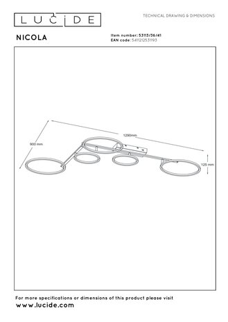 Lucide NICOLA - Plafonnière - LED - CCT - 1x37W 2700K/4000K - Taupe | Essential
