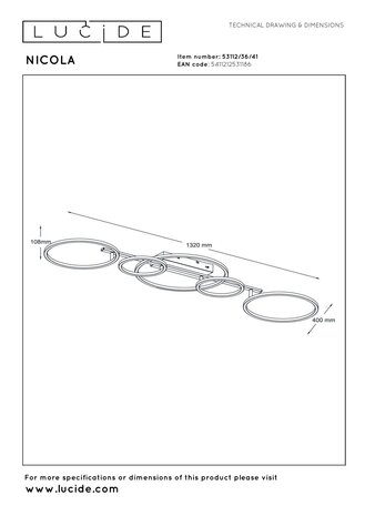 Lucide NICOLA - Plafonnière - LED - CCT - 1x37W 2700K/4000K - Taupe | Essential
