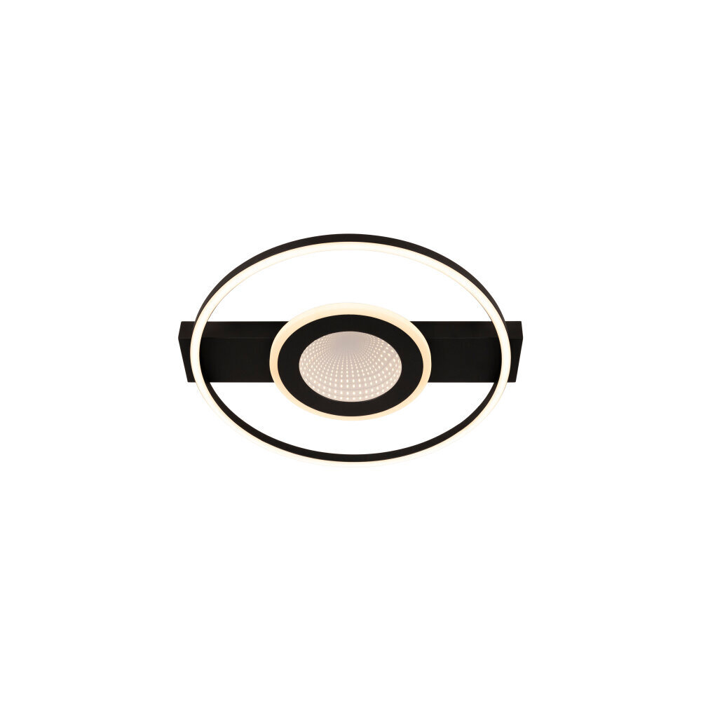 Lucide MARCIA - Plafonnière - LED 3 StepDim - 1x32W 2700K - Zwart | Essential Lucide MARCIA - Plafonnière - LED 3 StepDim - 1x32W 2700K - Zwart | Essential