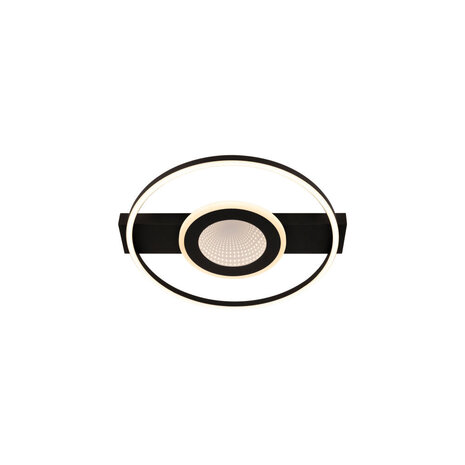 Lucide MARCIA - Plafonnière - LED 3 StepDim - 1x32W 2700K - Zwart | Essential Lucide MARCIA - Plafonnière - LED 3 StepDim - 1x32W 2700K - Zwart | Essential