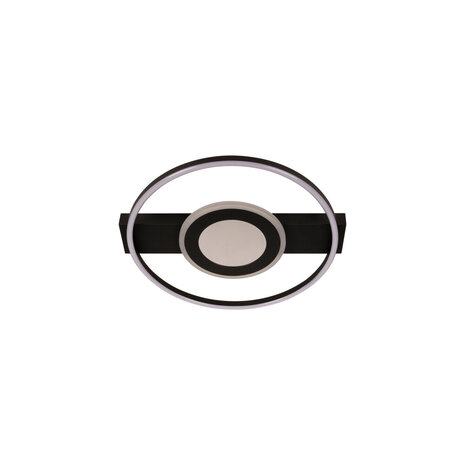 Lucide MARCIA - Plafonnière - LED 3 StepDim - 1x32W 2700K - Zwart | Essential Lucide MARCIA - Plafonnière - LED 3 StepDim - 1x32W 2700K - Zwart | Essential