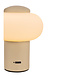 Lucide GUSTAV - Oplaadbare Tafellamp - Accu/Batterij - Ø 8 cm - LED Dimb. - 1x0,8W 2700K - Beige | Essential