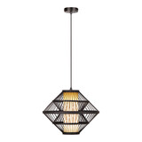Lucide PASQUINO - Hanglamp - Ø 40 cm - 1xE27 - Zwart | Essential