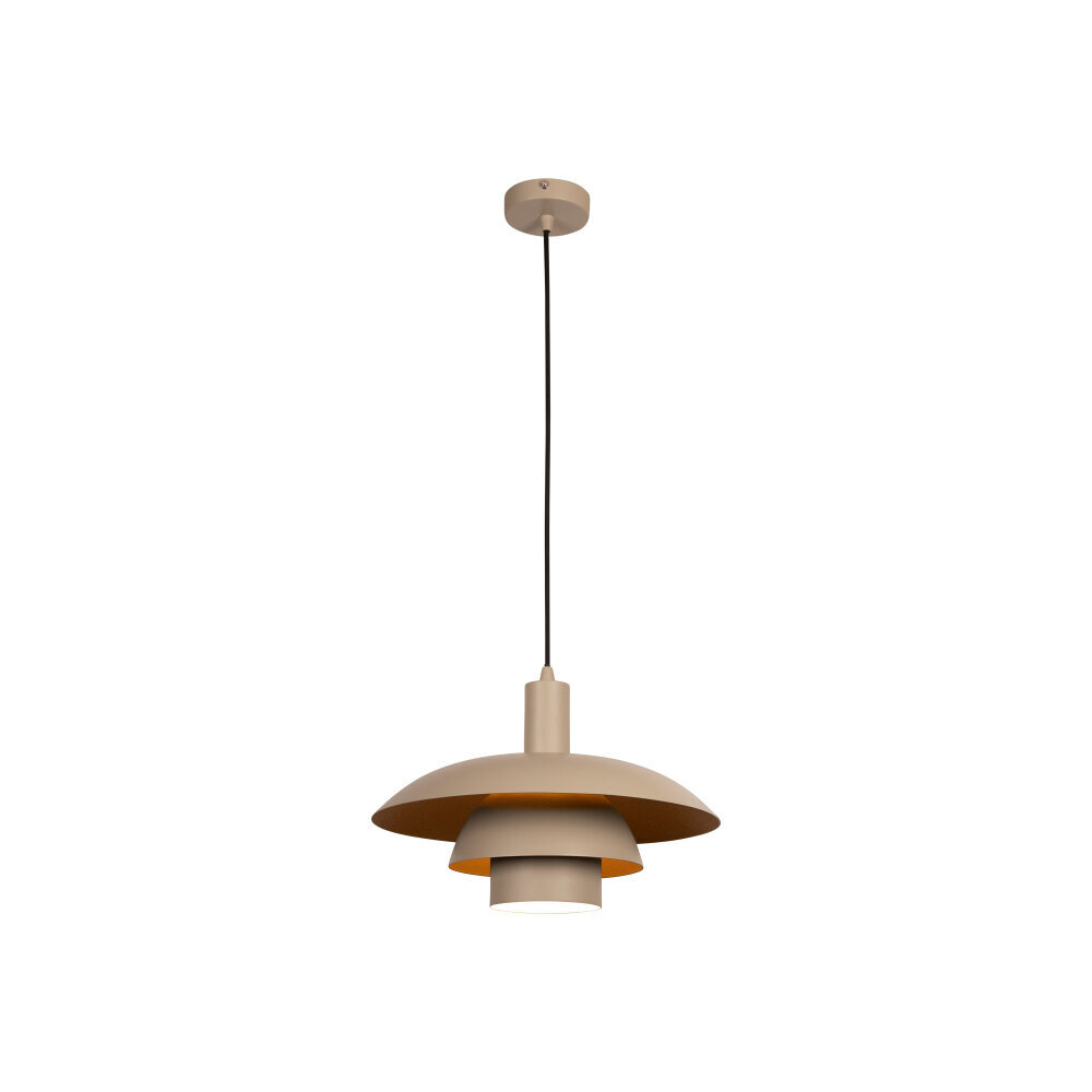Lucide BRUNO - Hanglamp - Ø 38 cm - 1xE27 - Taupe | Essential