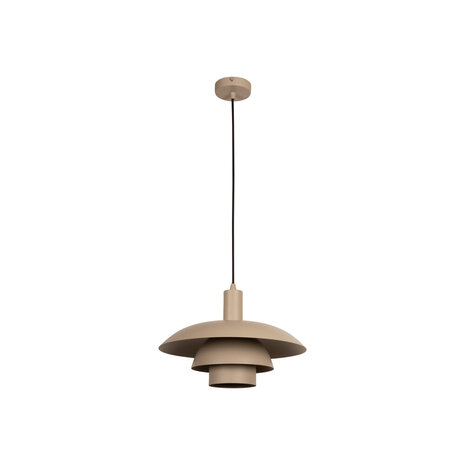 Lucide BRUNO - Hanglamp - Ø 38 cm - 1xE27 - Taupe | Essential