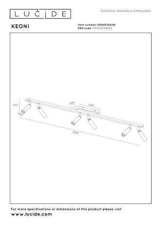 Lucide KEONI - Plafondspot - 6xG9 - Taupe | Essential Lucide KEONI - Plafondspot - 6xG9 - Taupe | Essential