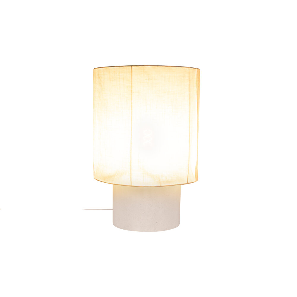 Lucide TISSAJA - Tafellamp - Ø 35 cm - 1xE27 - Wit - Essential