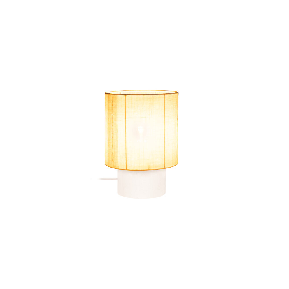 Lucide TISSAJA - Tafellamp - Ø 20 cm - 1xE14 - Wit - Essential