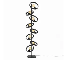 Ylumen Vloerlamp Hover 8 lichts H 160 cm mat zwart Ylumen Vloerlamp Hover 8 lichts H 160 cm mat zwart