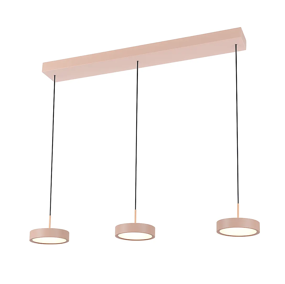 Freelight Hanglamp Alieno 3 lichts L 90 cm comfortlift beige