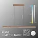 Neuhaus PURE Hanglamp e-Lift + e-Slide L 120-200 cm champagne
