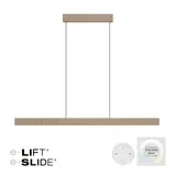 Neuhaus PURE Hanglamp e-Lift + e-Slide L 120-200 cm champagne