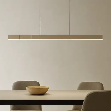 Neuhaus PURE Hanglamp e-Lift + e-Slide L 120-200 cm champagne