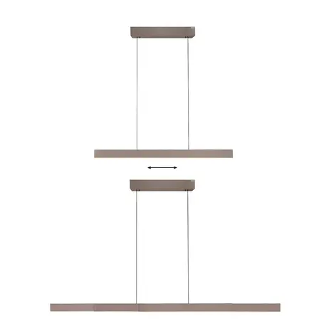 Neuhaus PURE Hanglamp e-Lift + e-Slide L 120-200 cm dark metal brown Neuhaus PURE Hanglamp e-Lift + e-Slide L 120-200 cm dark metal brown