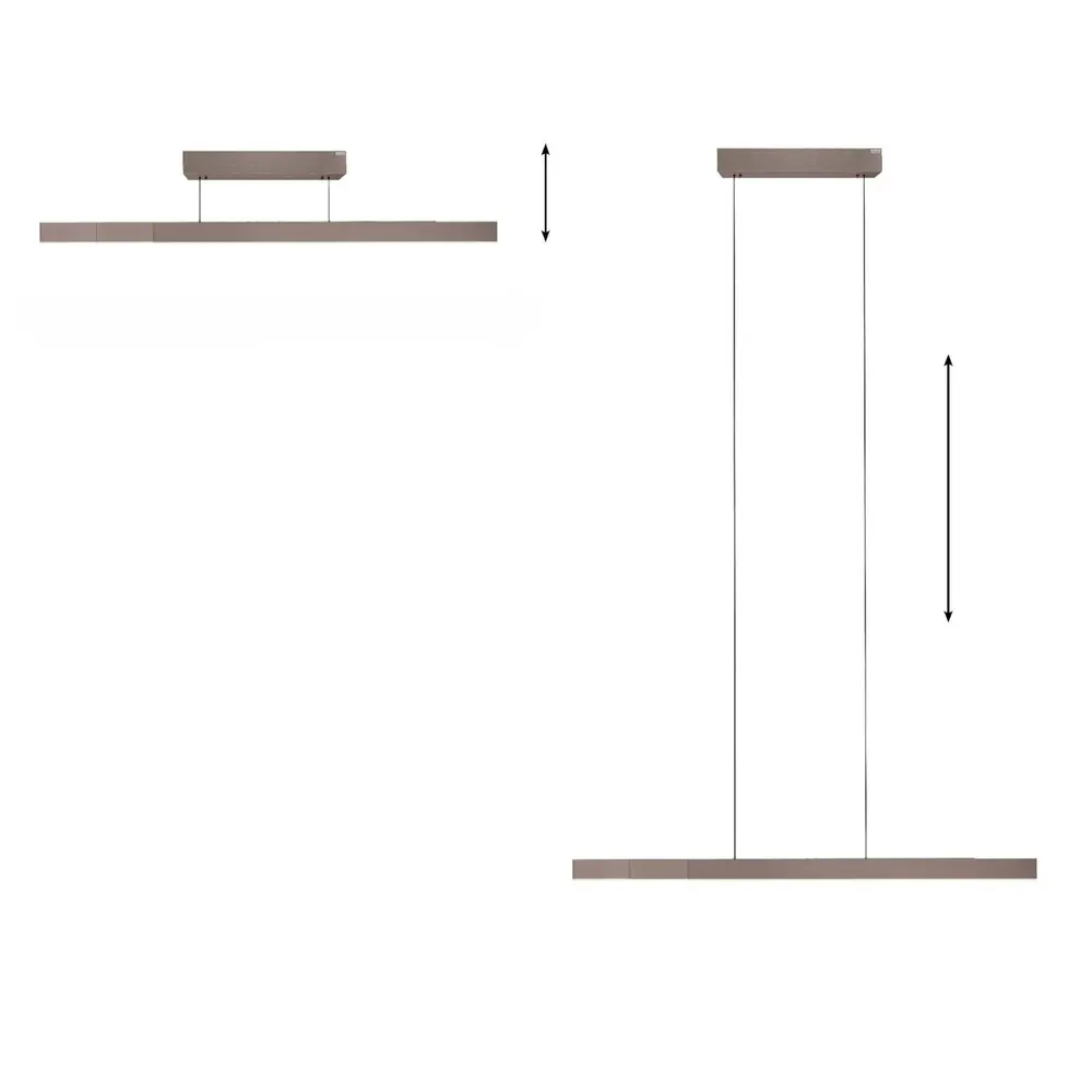 Neuhaus PURE Hanglamp e-Lift + e-Slide L 120-200 cm dark metal brown Neuhaus PURE Hanglamp e-Lift + e-Slide L 120-200 cm dark metal brown