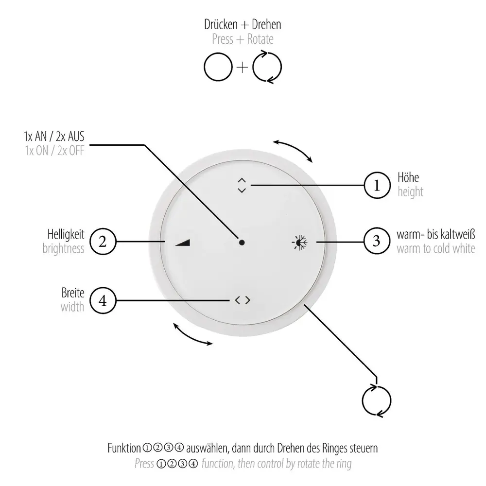 Neuhaus PURE Hanglamp e-Lift + e-Slide L 120-200 cm dark metal brown Neuhaus PURE Hanglamp e-Lift + e-Slide L 120-200 cm dark metal brown