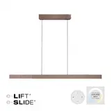 Neuhaus PURE Hanglamp e-Lift + e-Slide L 120-200 cm dark metal brown
