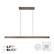 Neuhaus PURE Hanglamp e-Lift + e-Slide L 120-200 cm dark metal brown Neuhaus PURE Hanglamp e-Lift + e-Slide L 120-200 cm dark metal brown