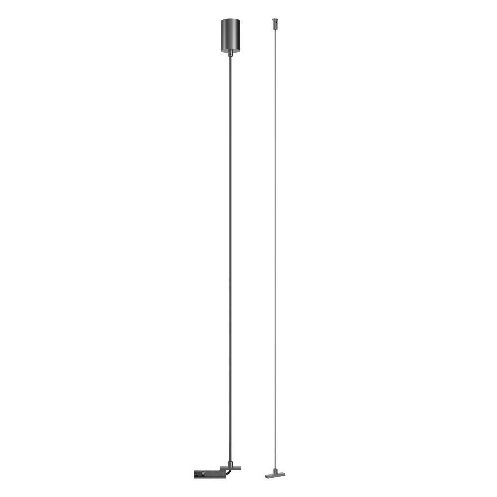Lucide Premium LINIAL Ophanging voor inbouwdriver - 1 fase Railsysteem / Railverlichting - Smart - 48V Track - Mat Zwart Chroom