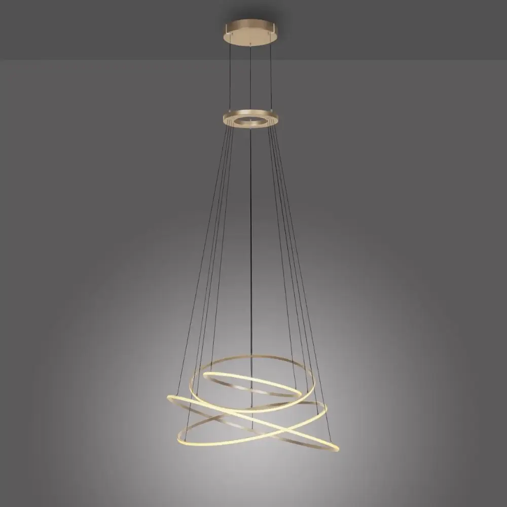 Neuhaus PURE Hanglamp E-Flying Rings Ø 110 cm vide champagne