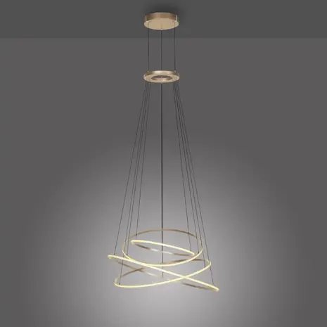 Neuhaus PURE Hanglamp E-Flying Rings Ø 110 cm vide champagne
