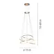 Neuhaus PURE Hanglamp E-Flying Rings Ø 110 cm vide champagne